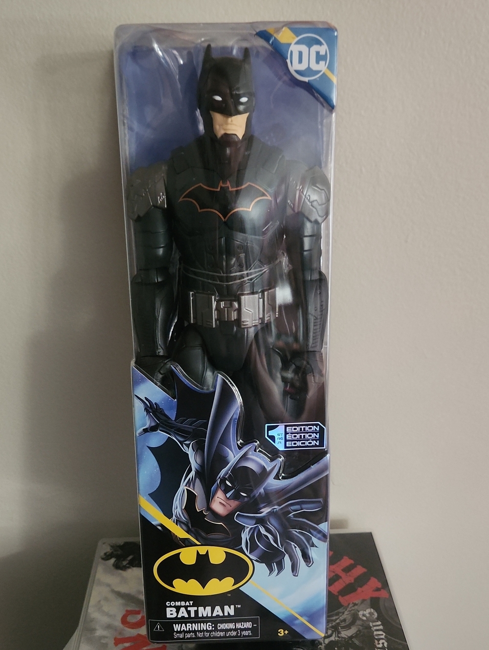 DC Batman Action Figure - Black with Gold Emblem